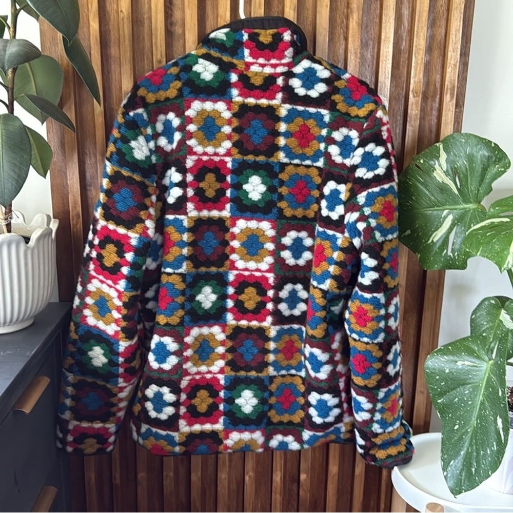 Unique colorful crocheted jacket - Picture 2 of 3